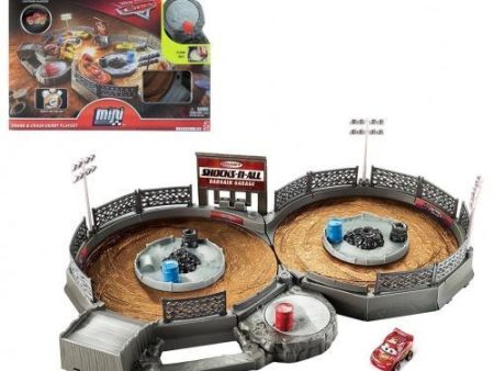 Disney Pixar Cars Mini Racers Crank and Crash Derby Playset Fashion