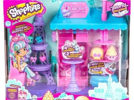 Shopkins Season 8 World Vacation - Oh La La Macaron Cafe Playset on Sale