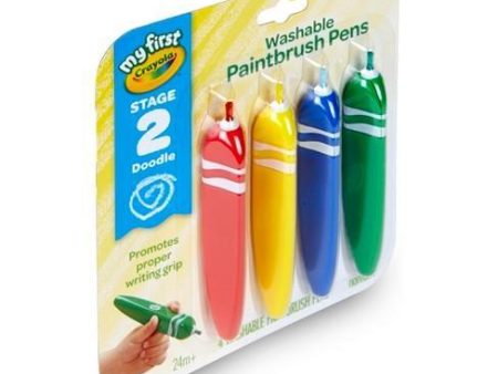 Crayola My First Washable Tripod Grip Paintbrush Pens Online