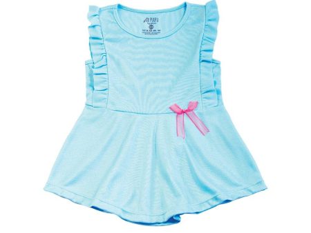 vestido bebe manga sisa talla 12 18 color verde menta medio marca mi puppa Online now