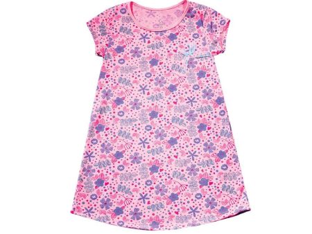 batola nina manga corta estampada talla 14 color rosado claro marca mi puppa Hot on Sale