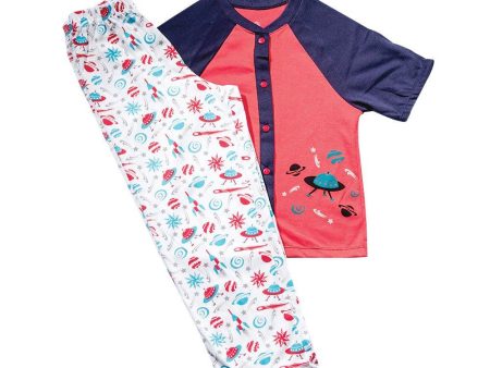 pijama nino manga corta abierta botones pantalon talla 16 color verde marca mi puppa on Sale